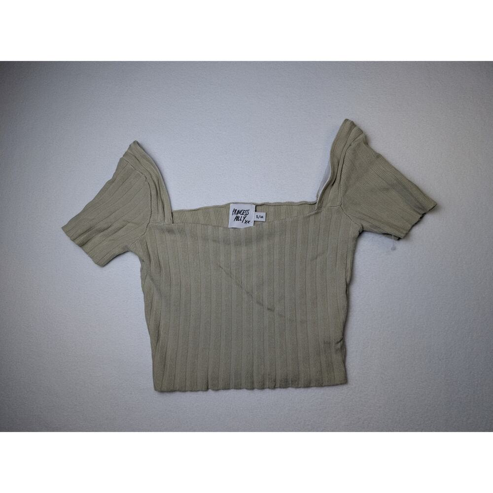 Princess Polly Ribbed Crop Top Size S/M